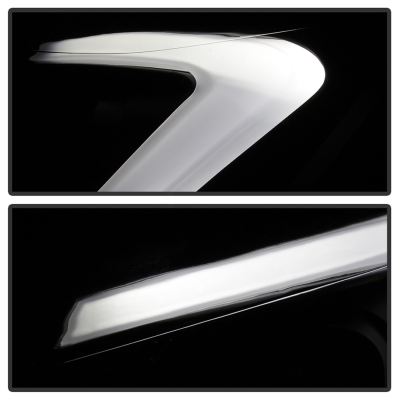 Ford Escape Headlights - SPYDER - xTune LED Light Bar Halogen Projector - Black - `13-`16