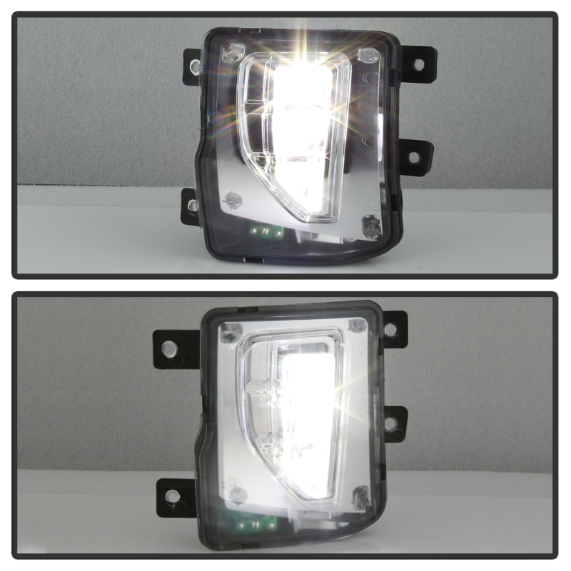 Chevrolet Silverado 1500 Fog Lights - SPYDER - OEM Style Full LED w/Switch - Clear - `16-`18