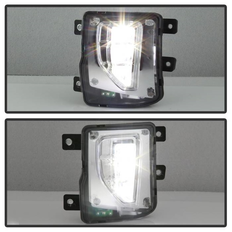 Chevrolet Silverado 1500 Fog Lights - SPYDER - OEM Style Full LED w/Switch - Clear - `16-`18