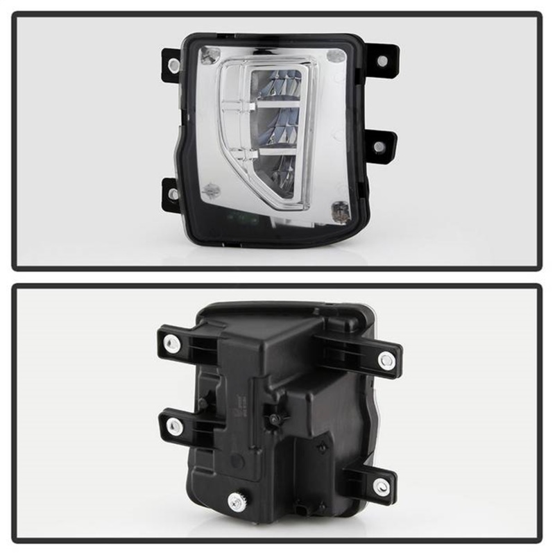 Chevrolet Silverado 1500 Fog Lights - SPYDER - OEM Style Full LED w/Switch - Clear - `16-`18