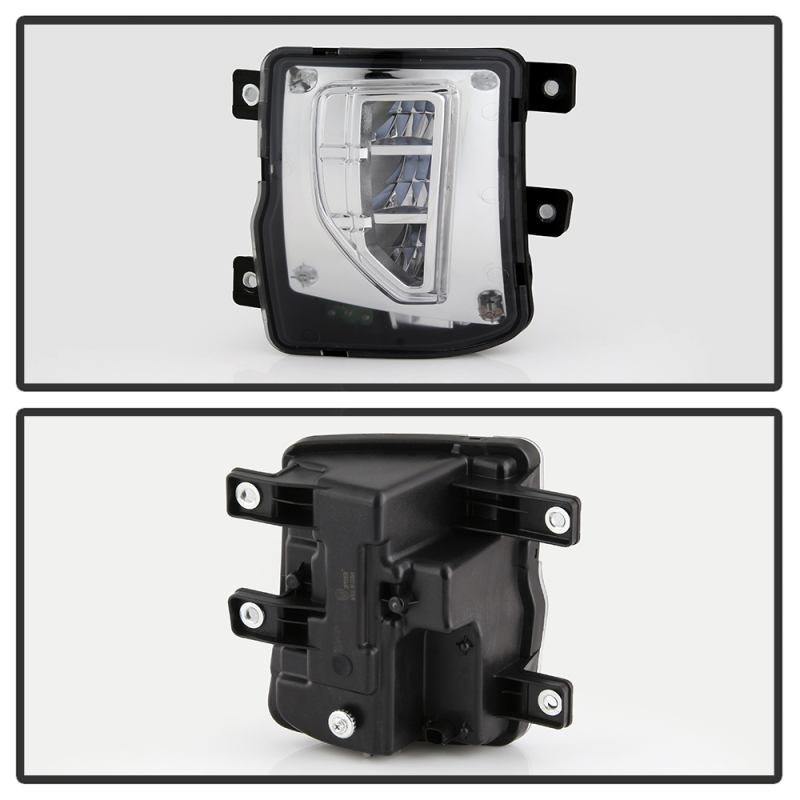 Chevrolet Silverado 1500 Fog Lights - SPYDER - OEM Style Full LED w/Switch - Clear - `16-`18