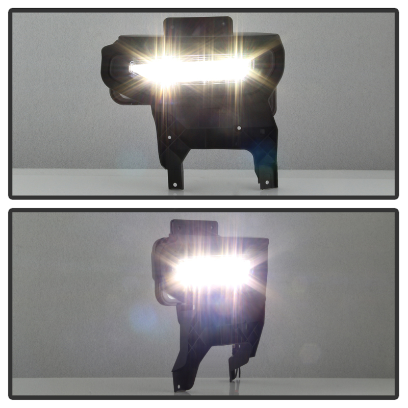 GMC Sierra 1500 Fog Lights - SPYDER - Full LED w/Switch - Clear - `16-`18