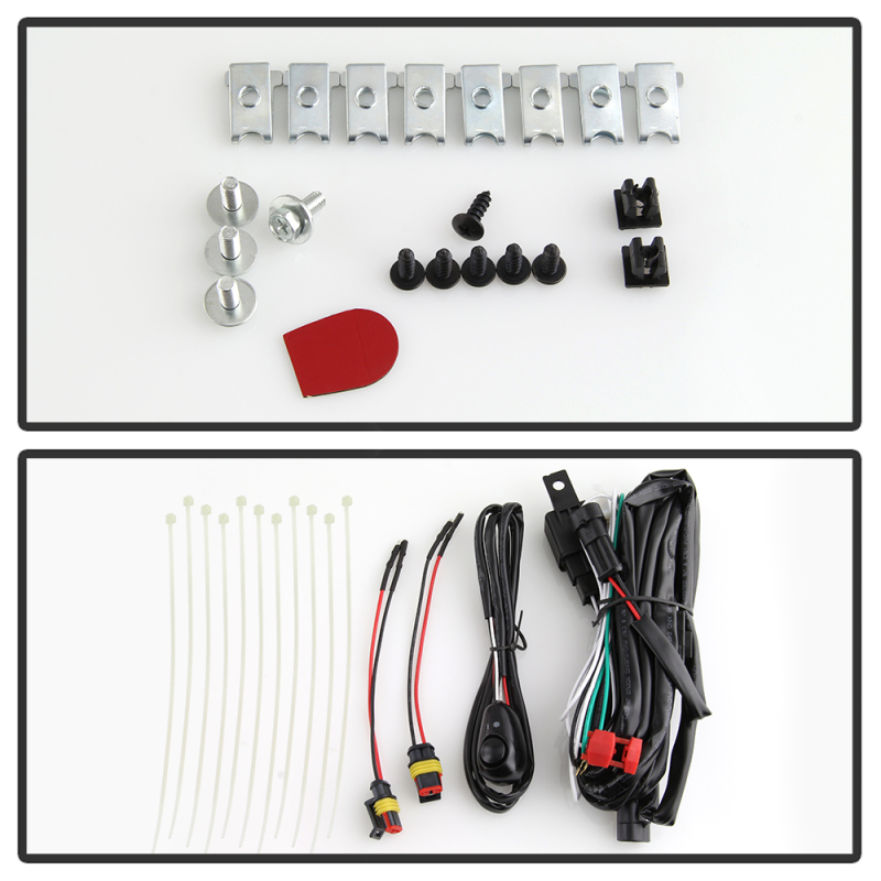 GMC Sierra 1500 Fog Lights - SPYDER - Full LED w/Switch - Clear - `16-`18