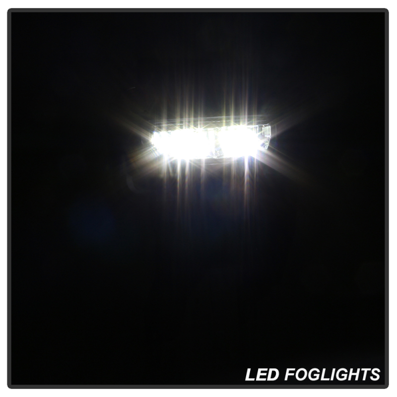 GMC Sierra 1500 Fog Lights - SPYDER - Full LED w/Switch - Clear - `16-`18