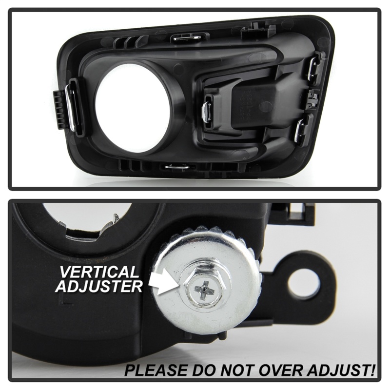 Nissan Titan Fog Lights - SPYDER - OEM Style w/Switch - Clear - `16-`18