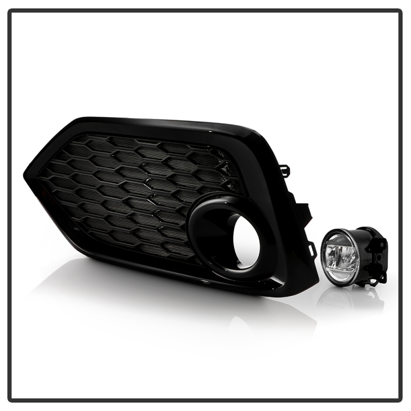 Honda Civic Hatchback Fog Light Assembly - SPYDER - OEM LED w/Switch - Clear - `16-`17