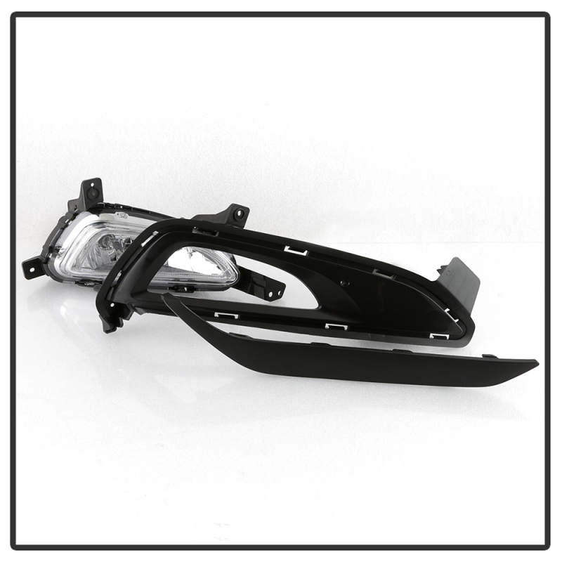 Hyundai Tucson Fog Lights - SPYDER - OEM Style w/Switch - Clear - `16-`18