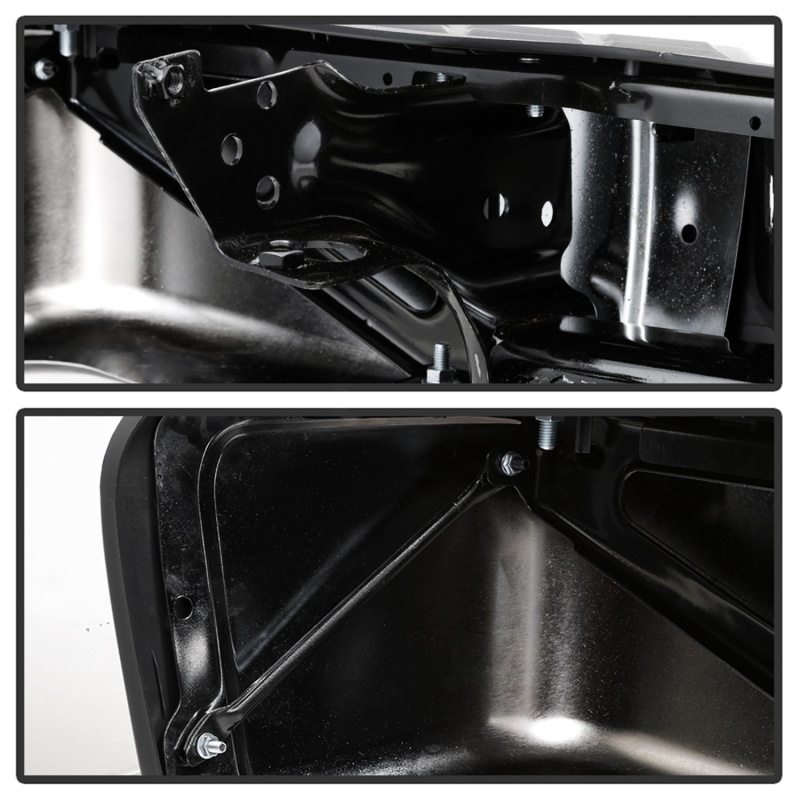 Chevrolet Silverado Bumper - Rear - SPYDER - OEM Style Steel - Chrome - `07-`13