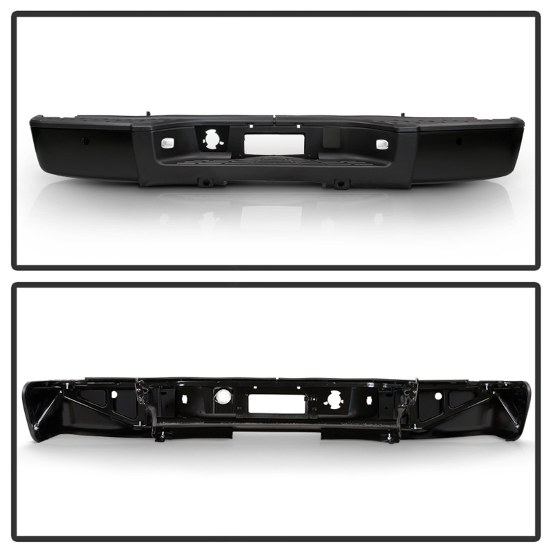 Chevrolet Silverado 1500 Bumper - Rear - SPYDER - OEM Style Steel - Black - `07-`13