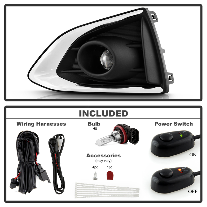 Chevrolet Cruze Fog Lights - SPYDER - OEM Style - Clear - 2019