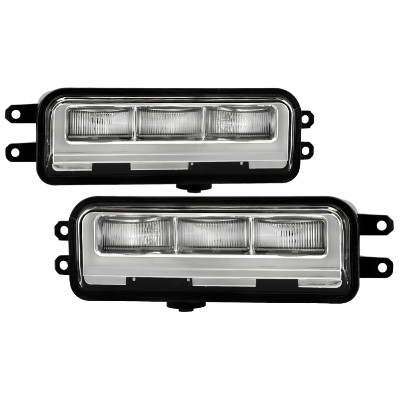 Toyota Tundra Fog Lights - SPYDER - OEM Full LED w/Switch - Clear - `22-`24