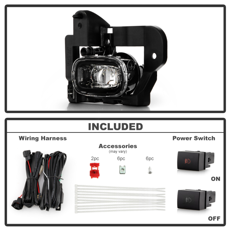 Nissan Rogue Fog Lights - SPYDER - OEM Full LED - Clear - `22-`24