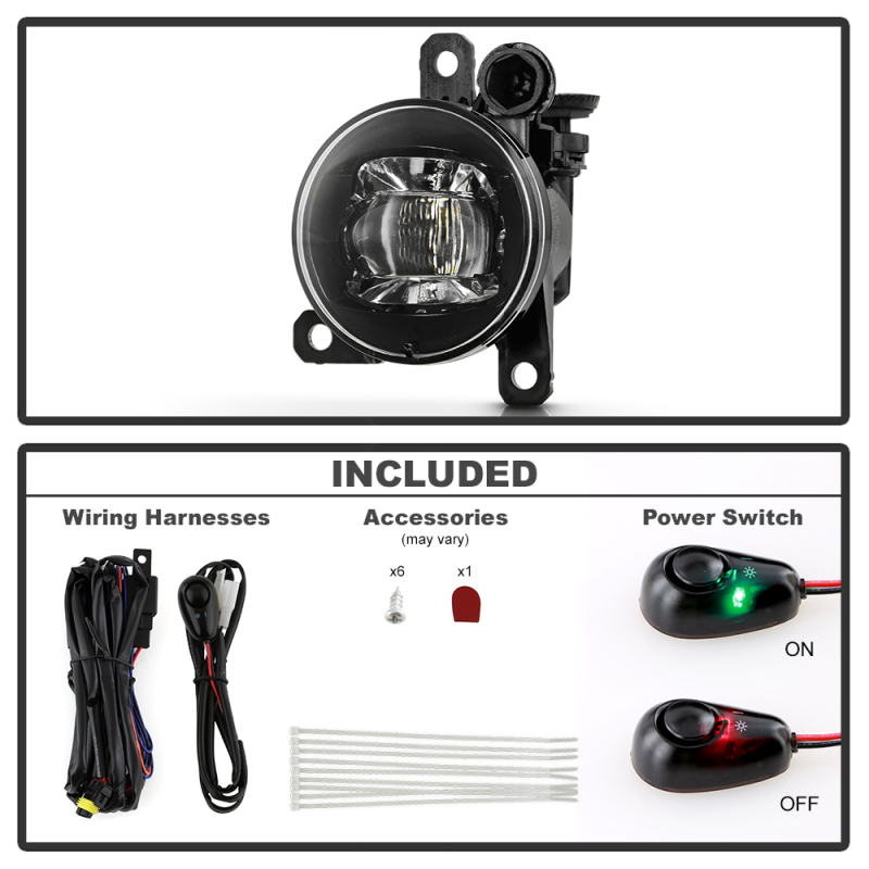 Ford Big Bend Fog Lights - SPYDER - OEM Full LED w/ Switch - `21-`23