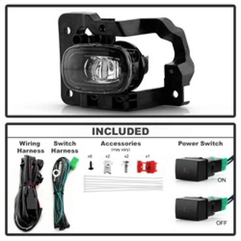 Nissan Pathfinder Fog Lights - SPYDER - OEM Full LED w/ Switch - `23-`24