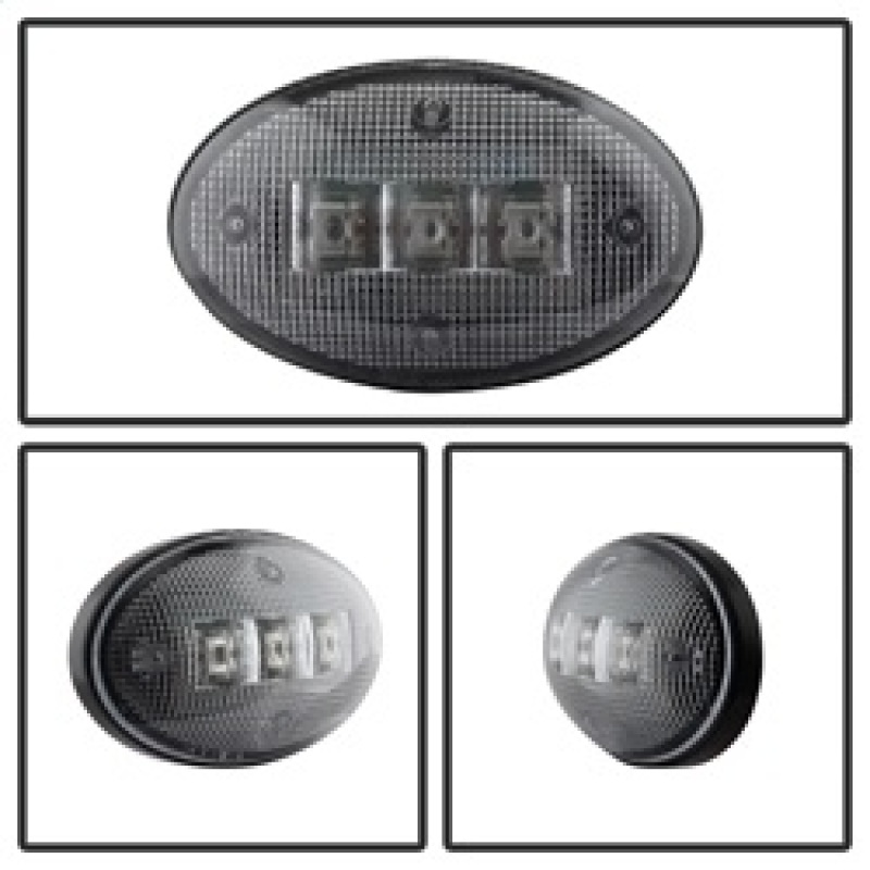 Ford Superduty F450 Fender Lights - SPYDER - LED - Clear - `99-`10