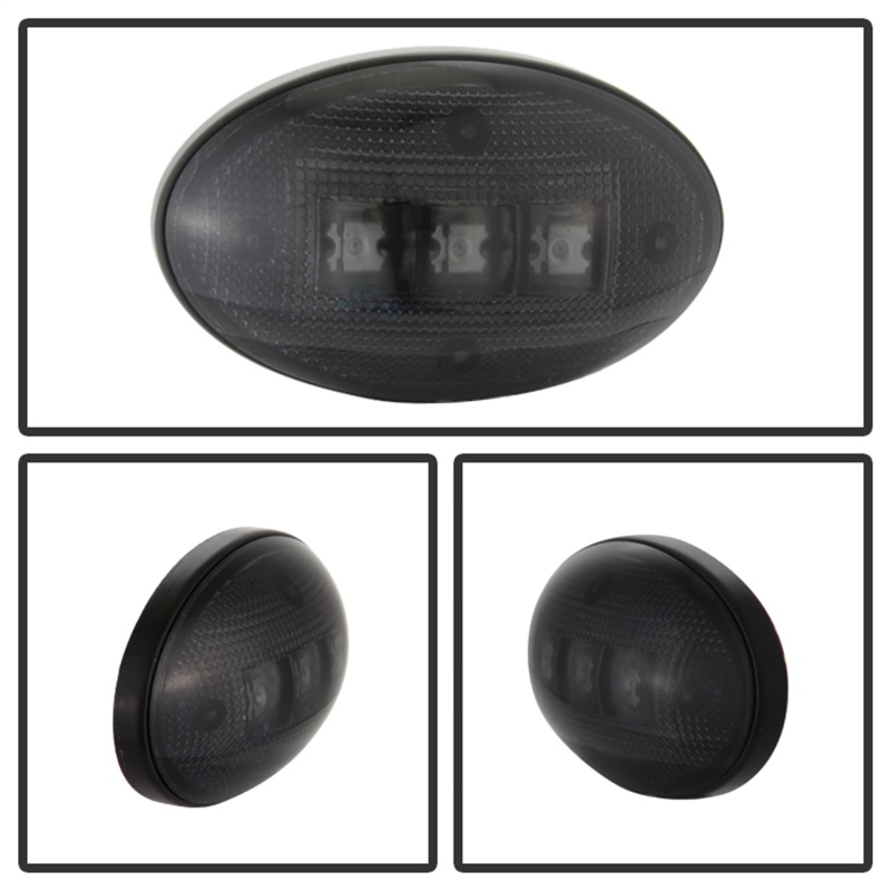 Ford Superduty F550 Fender Lights - SPYDER - xTune LED Side Fender Lights - Smoke - `99-`10