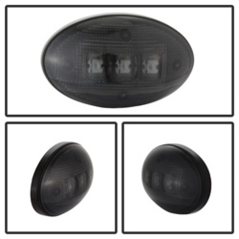 Ford Superduty F550 Fender Lights - SPYDER - xTune LED Side Fender Lights - Smoke - `99-`10