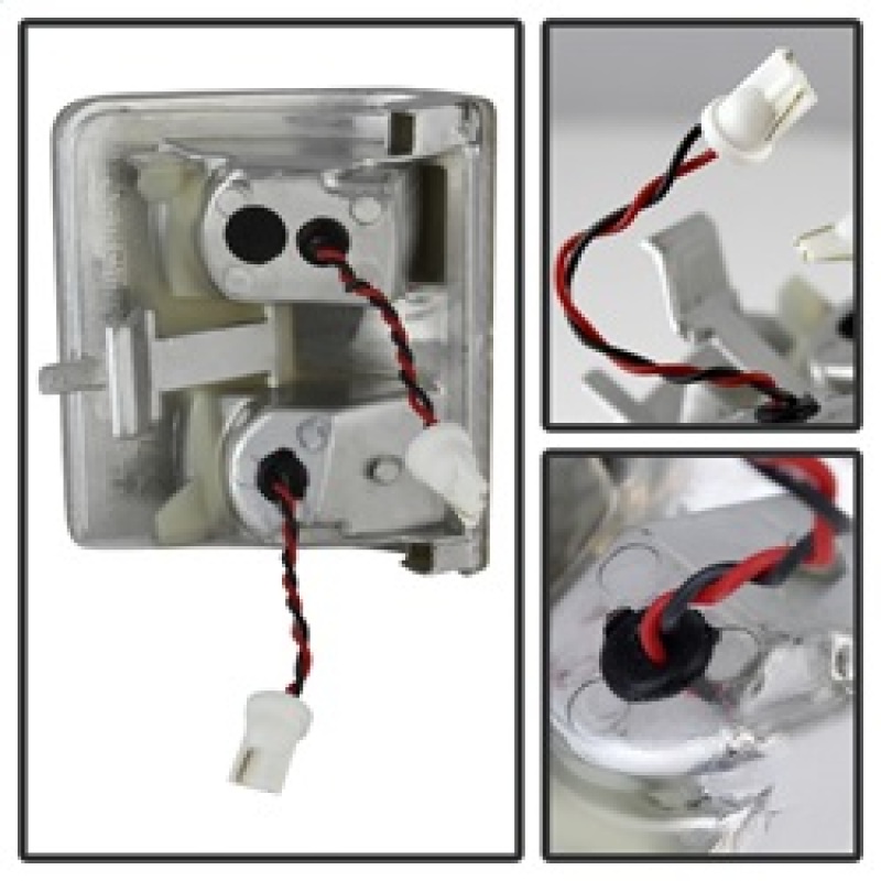 Ford F350 Mirror Signal Lens - SPYDER - Amber LED - Smoke - `08-`14