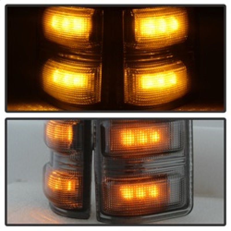 Ford F550 Mirror Signal Lens - SPYDER - Amber LED - Smoke - `08-`14