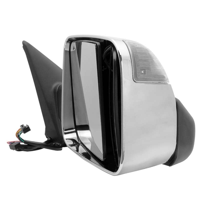 Dodge Ram 1500 Side Mirror - Right - SPYDER - Manual Extendable + Power Heated/Adjustable + LED Turn Signal + Chrome Housing - Chrome - `09-`10