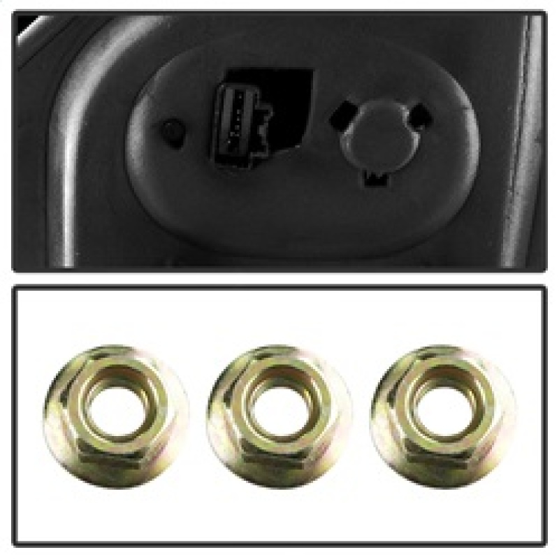 Ford F-150 Side Mirror - Left - SPYDER - xTune Power Heated Amber LED Signal OE Style - Amber - `07-`14