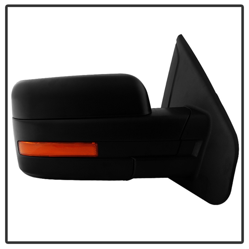 Ford F-150 Side Mirror - Left - SPYDER - xTune Power Heated Amber LED Signal OE Style - Amber - `07-`14