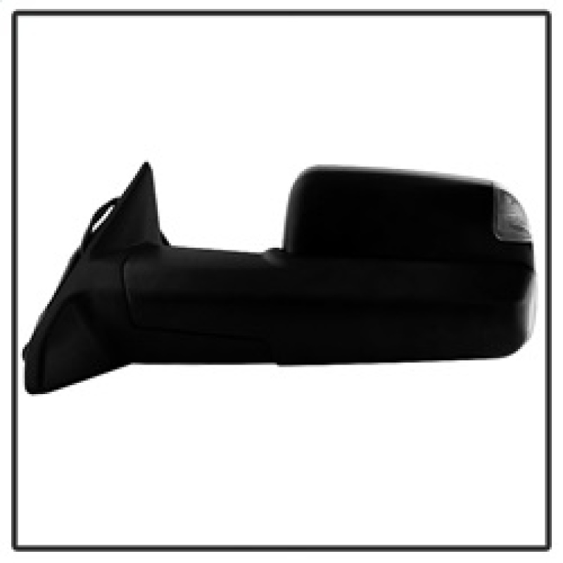 Dodge Ram 1500 Side Mirror - Left - SPYDER - Manual Extendable, Power Heated Adjustable, LED Turn Signal - Black - 2009