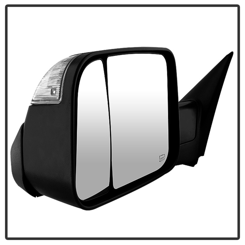 Ram 1500 Side Mirror - Left - SPYDER - Manual Extendable, Power Heated Adjustable, LED Turn Signal - Black - `10-`12