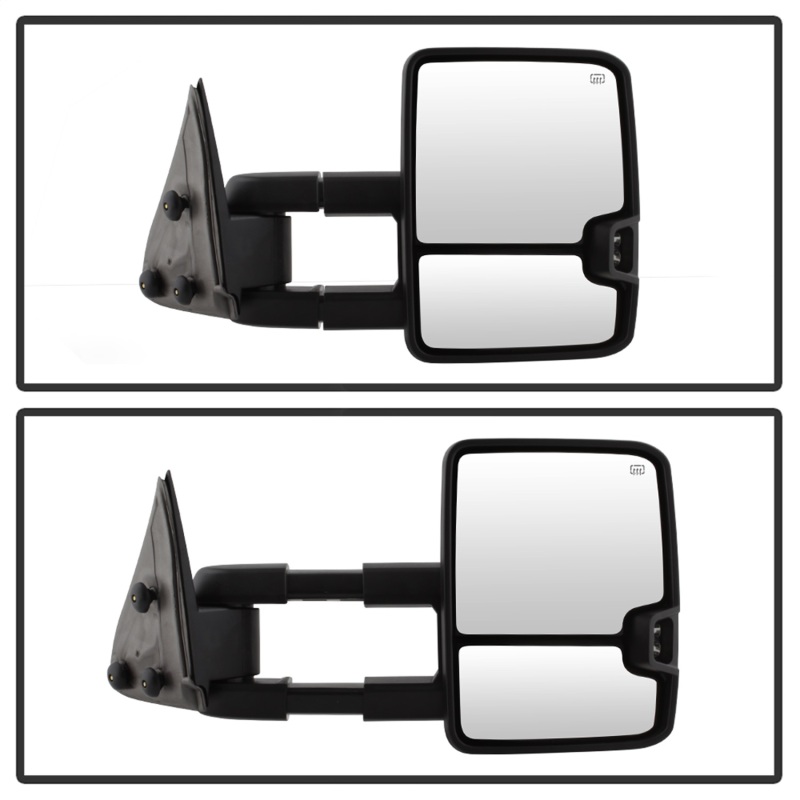 Chevrolet Silverado Side Mirrors - Left and Right - SPYDER - Heated Amber Signal Telescoping G3 - Chrome - `03-`06
