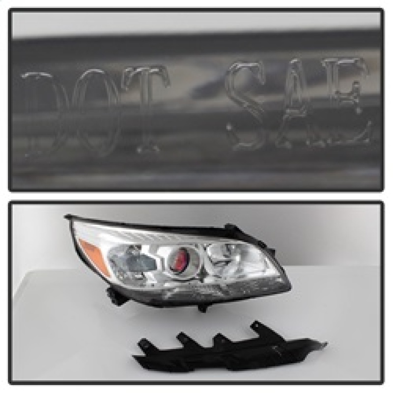 Chevrolet Malibu Headlights - Right - SPYDER - OE Style Projector - Halogen - `13-`15