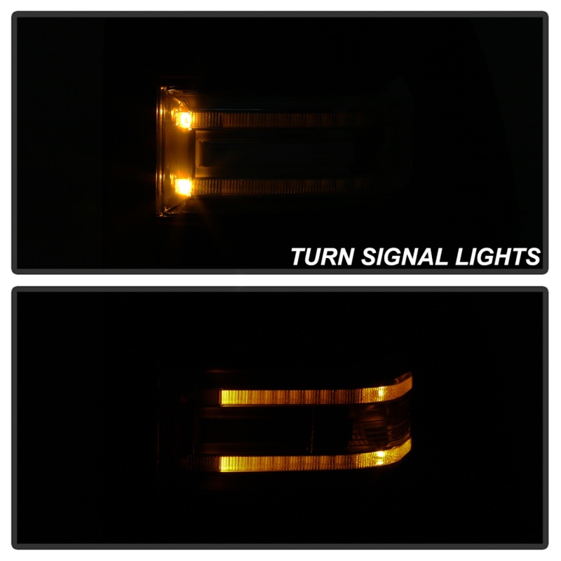 Ford F-150 Side Mirrors - SPYDER - Heated LED Telescoping - Smoke - `15-`17