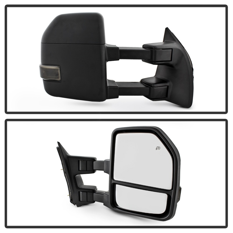 Ford F-250 SD Side Mirror - SPYDER - Heated Adj LED Signal Power Mirror - Smoke - `08-`15