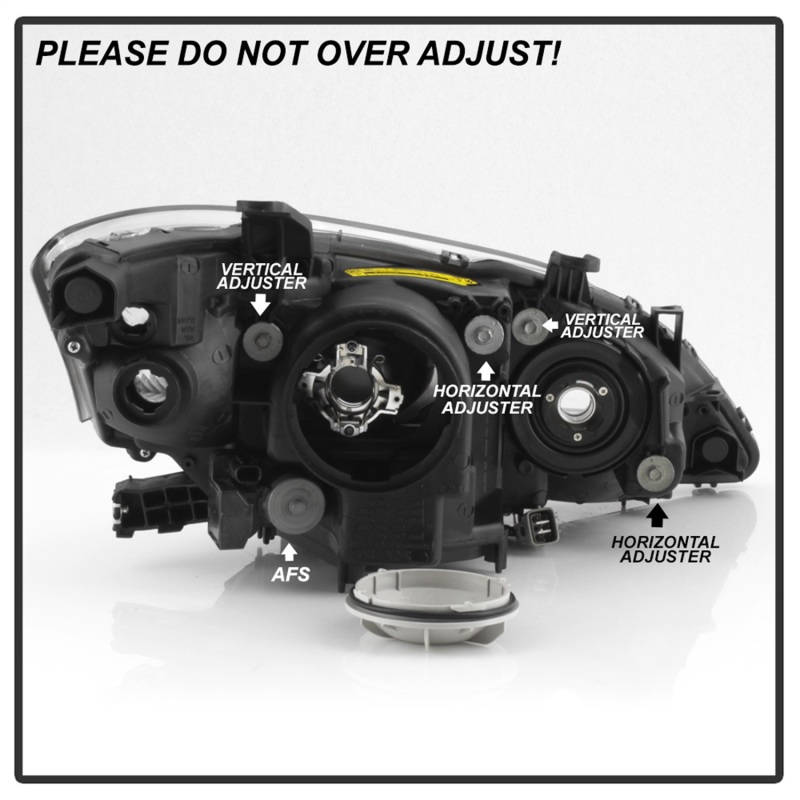 Lexus ES350 Headlight - Driver Side - SPYDER - HID/AFS - `07-`09