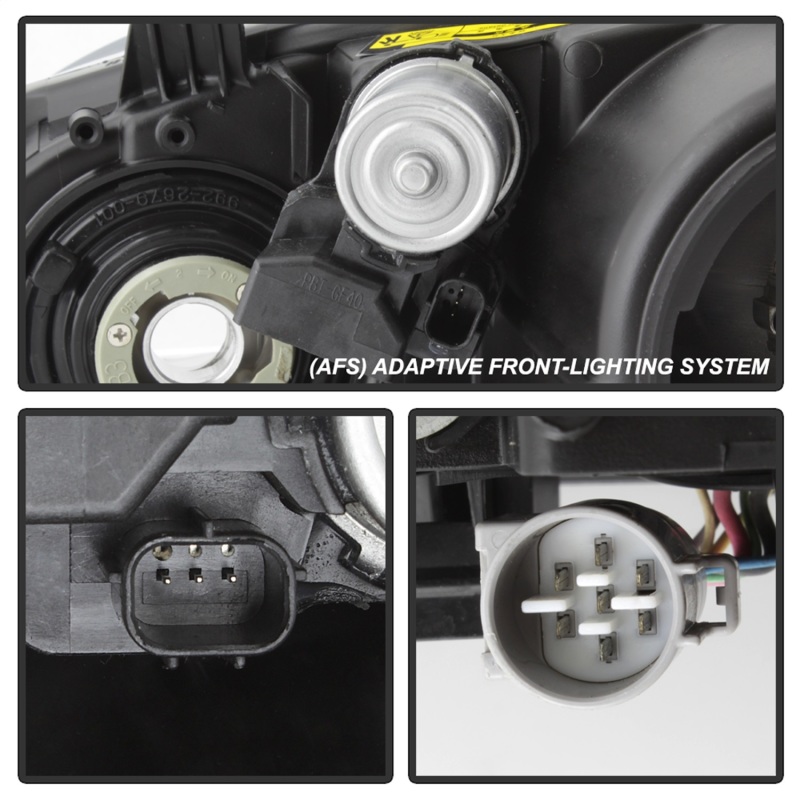 Lexus ES350 Headlights - Passenger Side - SPYDER - HID/AFS - `10-`12