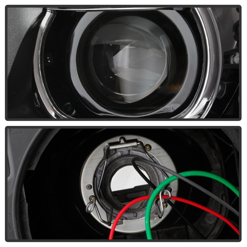 Volkswagen Tiguan Headlights - SPYDER - DRL LED Projector - Chrome - `12-`17