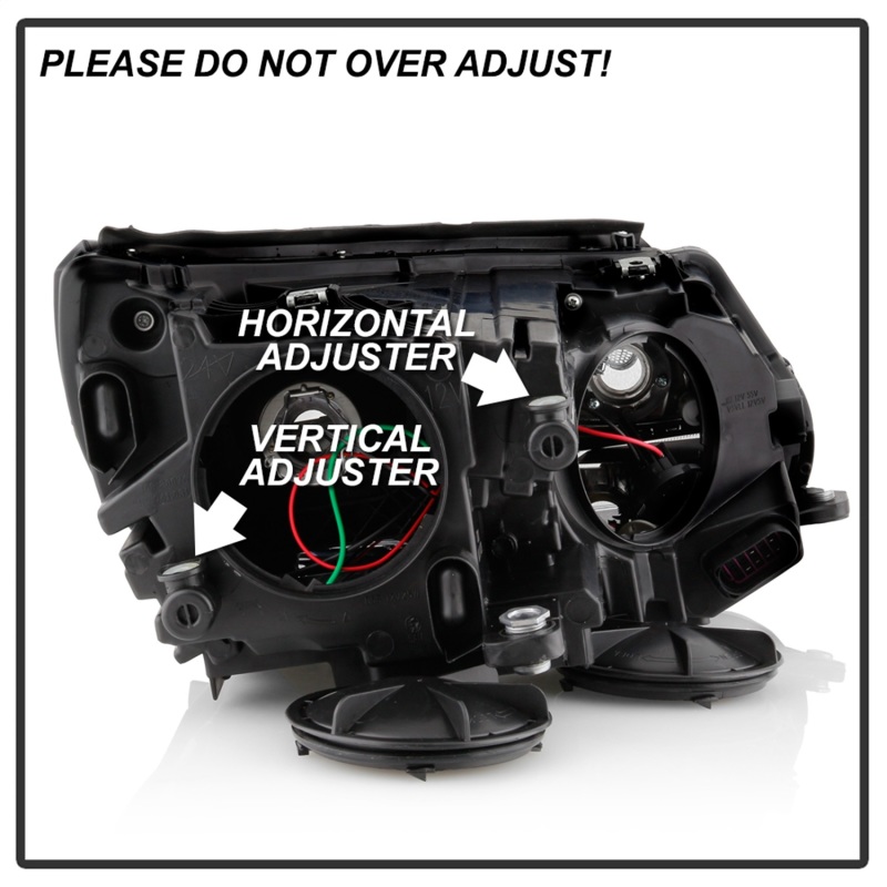 Volkswagen Tiguan Headlights - SPYDER - DRL LED Projector - Chrome - `12-`17