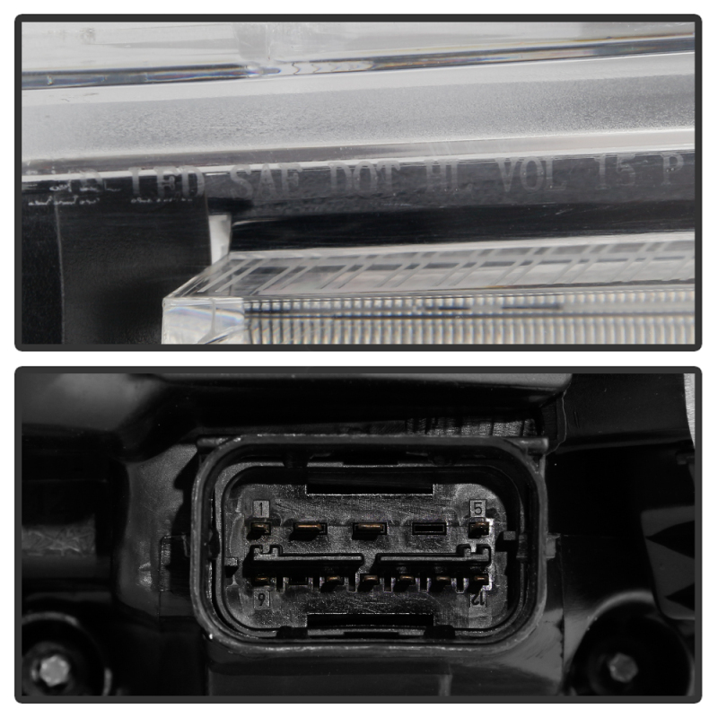 BMW 3 Series Headlights - SPYDER - LED Projector - Chrome - `12-`27