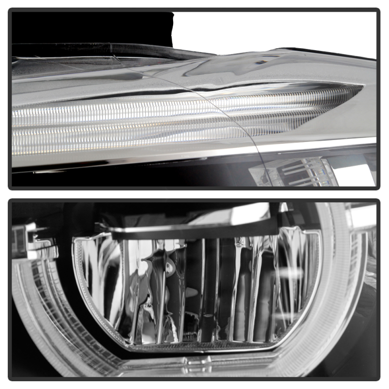 BMW 3 Series Headlights - SPYDER - LED Projector - Chrome - `12-`27