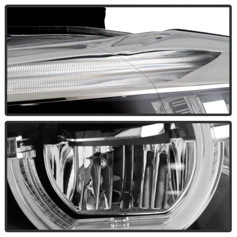 BMW 3 Series Headlights - SPYDER - LED Projector - Chrome - `12-`27