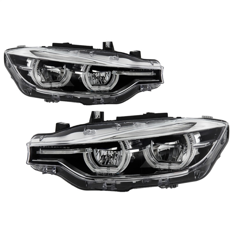 BMW 3 Series Headlights - SPYDER - LED Projector - Chrome - `12-`27