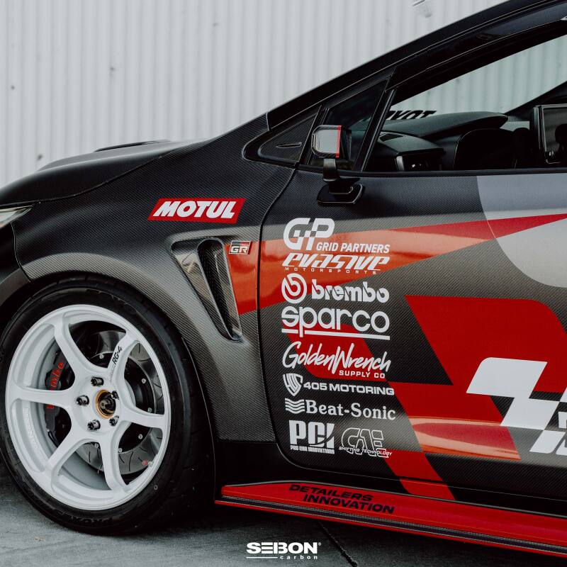 Toyota GR Corolla Doors - Front - Seibon - Carbon Fiber - `23-`27