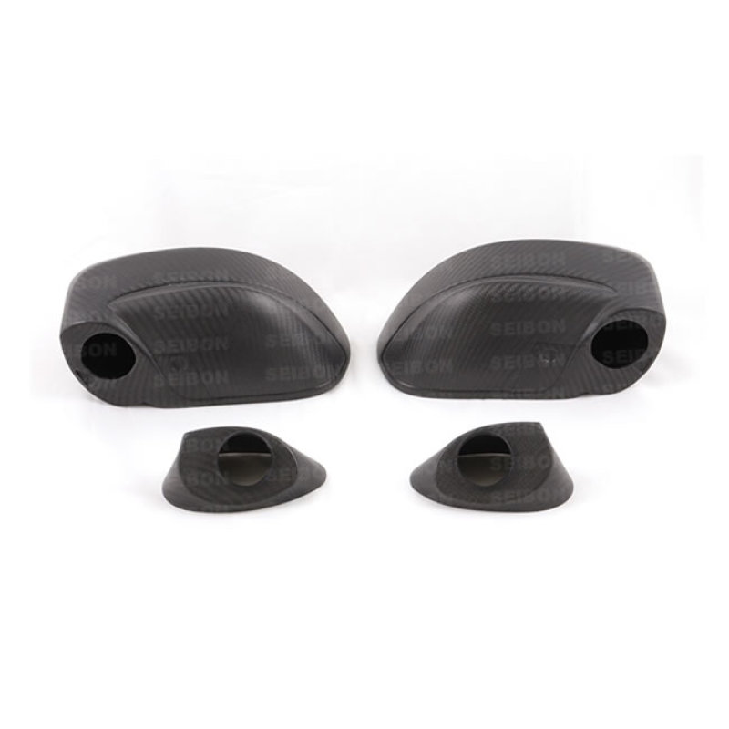 Nissan GTR Mirror Covers - Seibon - OEM Carbon Fiber - Carbon Fiber - `09-`10