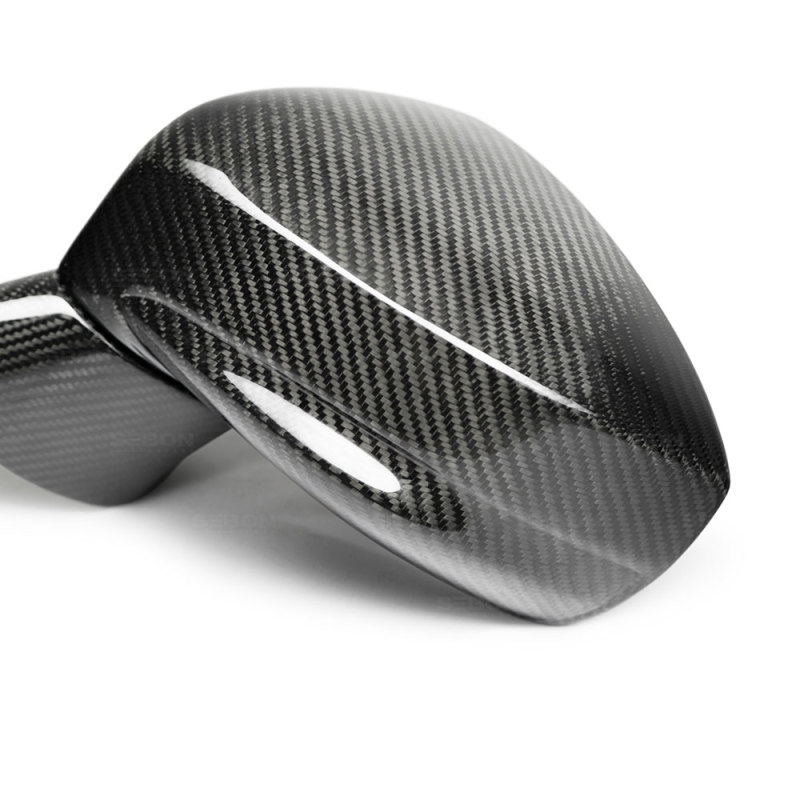 Nissan GTR Mirror Covers - Seibon - OEM Carbon Fiber - Carbon Fiber - `09-`10