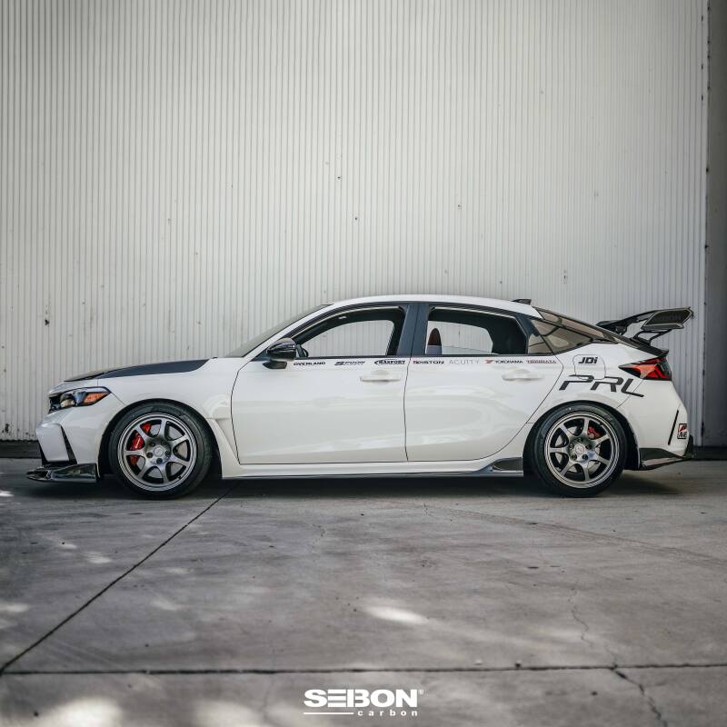 Honda Civic Type R Side Skirts - Seibon - MB-Style Carbon Fiber - `23-`27