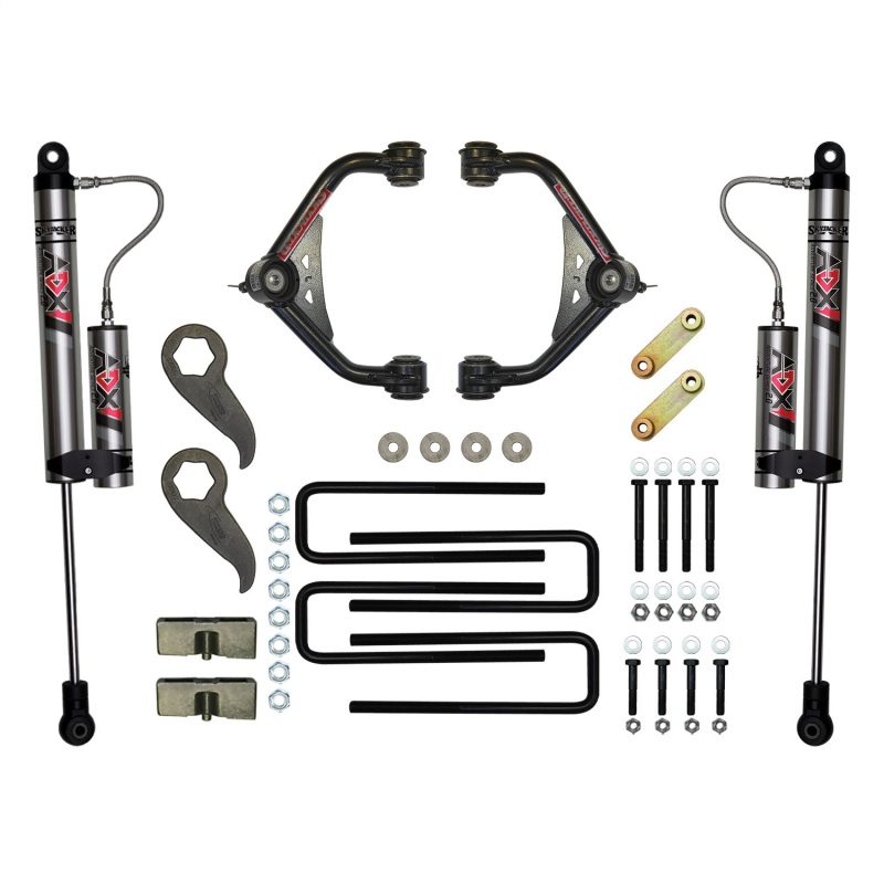 Chevrolet Silverado 2500HD Suspension Lift Kit - Skyjacker - 3-3.5 in. with ADX 2.0 Remote Reservoir Shocks - `11-`19