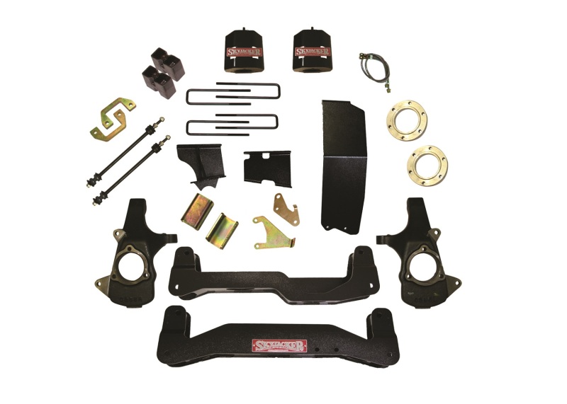Chevrolet 1500 Suspension Lift Kit - Front + Rear - Skyjacker - 6-7 in. Lift, Includes Front Upper/Lower Strut Spacers, Front/Rear Crossmembers, For Use With Models With Steel Steering Knuckles/Control Arms - `14-`27