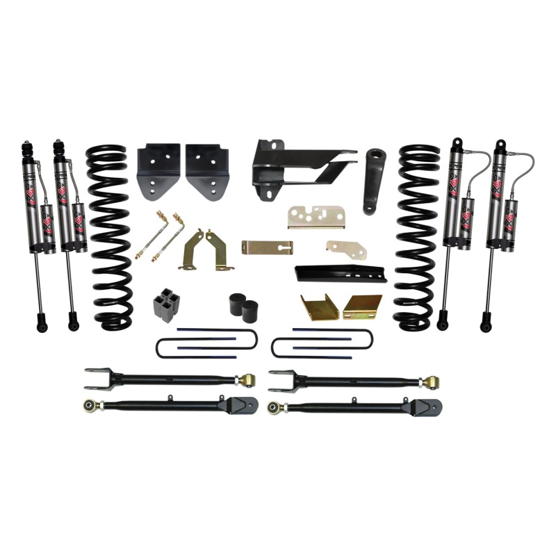 Ford F-250 Super Duty Suspension Lift Kit - Front + Rear - Skyjacker - 6 in. Lift with ADX 2.0 Remote Reservoir Monotube Shocks - 2017