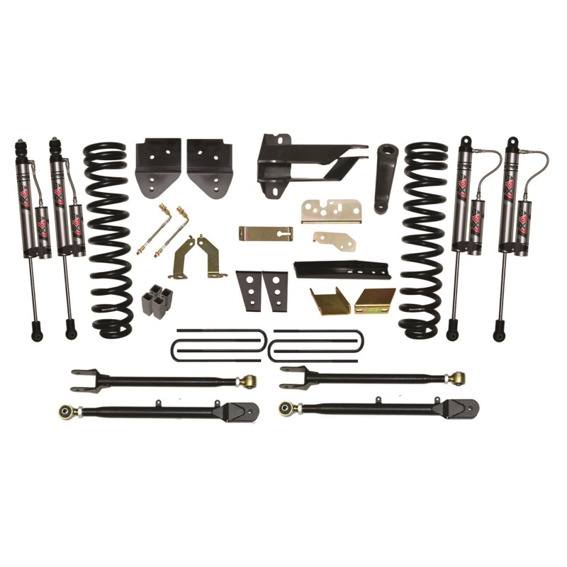 Ford F350 Suspension Lift Kit - Skyjacker - 8.5-inch 4-Link Conversion + ADX 2.0 Remote Reservoir Monotube Shocks - 2017