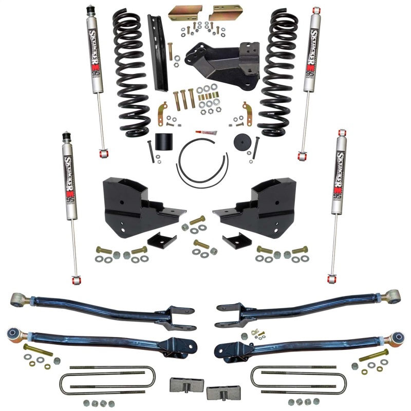 Ford F-250 Suspension Lift Kit - Front + Rear - Skyjacker - 4-Link Conversion + M95 Monotube Shocks - 2023+