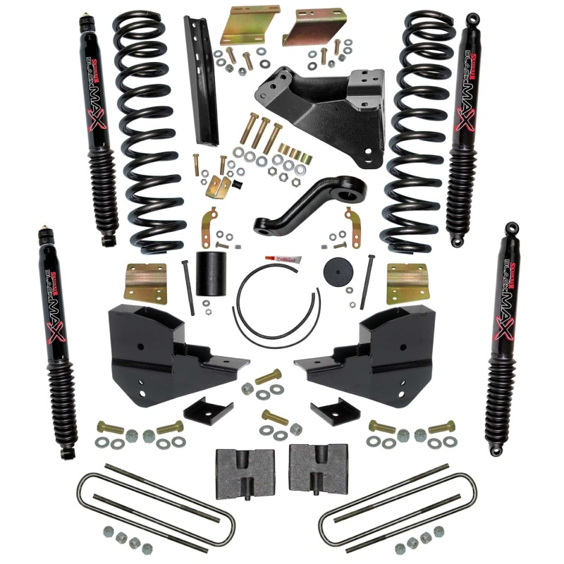 Ford F-250 Super Duty Suspension Lift Kit - Skyjacker - 6 Inch Lift + Black MAX Shocks - Black - 2023+